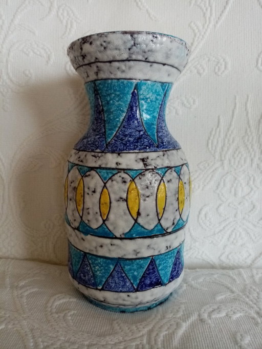 Italian ceramic vase Fratelli Fanciulacci 1960s (20.50cm) 