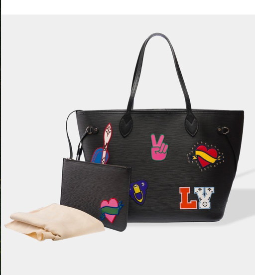Borsa LOUIS VUITTON Neverfull en Cuir Noir - 103299
