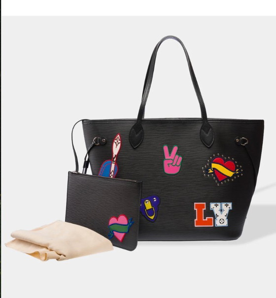 Image 1 of Borsa LOUIS VUITTON Neverfull en Cuir Noir - 103299
