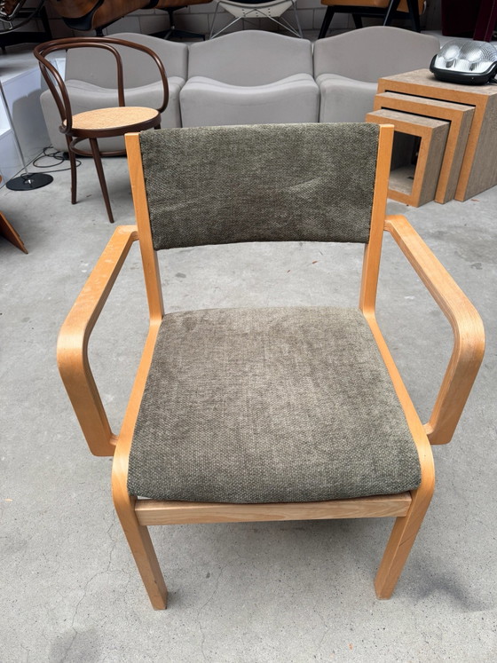 Fauteuil Farstrup (stock: 2), Textile, Bois, Vert (photo 6 sur 10)
