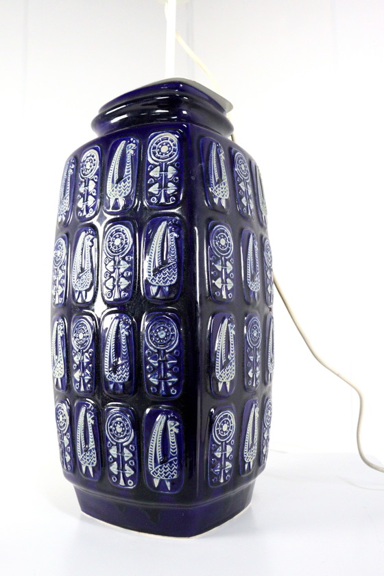 Image 1 of West Germany Ceramic Floor Lamp 942-45 Vintage