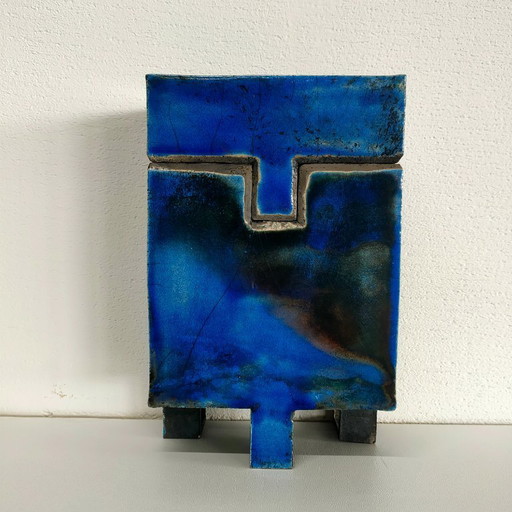 Escultura de objeto artístico (estilo-atmósfera Bitossi/japonés/B. Valien/Schäffenacker)