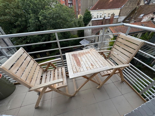 Garden set wood (pliable)