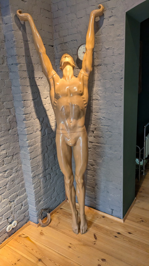 KaDeWe Munich Olympics 1972 shop window figure gymnast mannequin