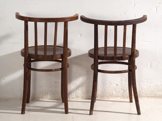 Antike Sessel im Thonet-Stil aus Bugholz – Mitteleuropa, circa 1930 - 2er-Set Stühle #3 (photo 40 of 40)