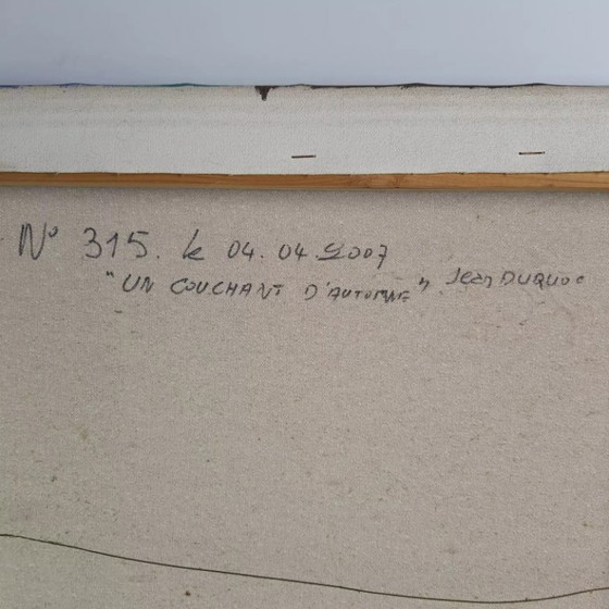 Image 1 of Jean DUQUOC - Un atardecer de otoño - Obra maestra