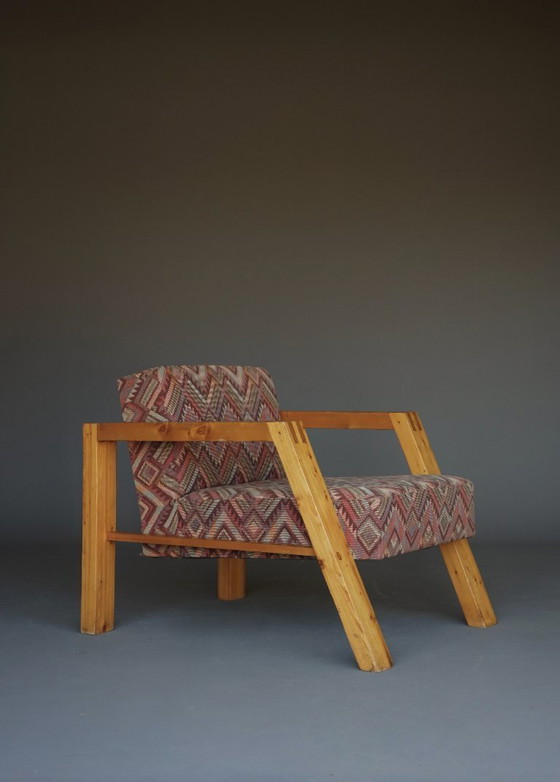 Image 1 of Poltrona in pino olandese, anni '70