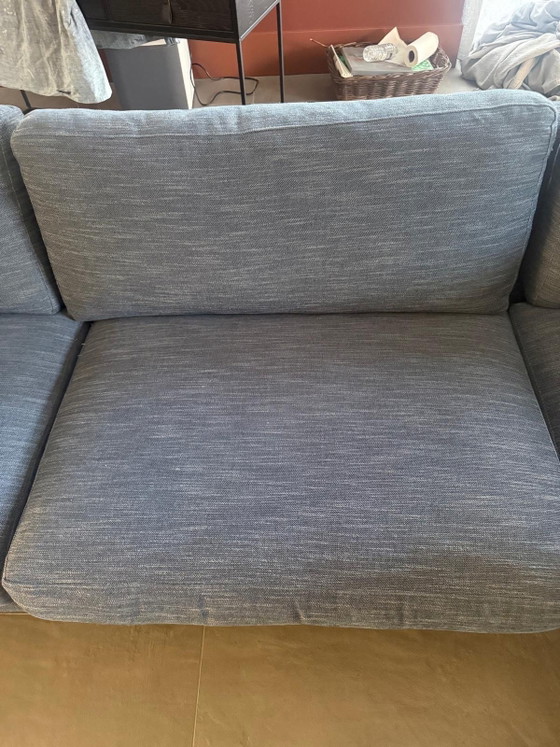 Keijser en Co Sofa Jeansblau, Keijser&Co, Ecksofas, Metall, Stoff (Foto 4 von 7)
