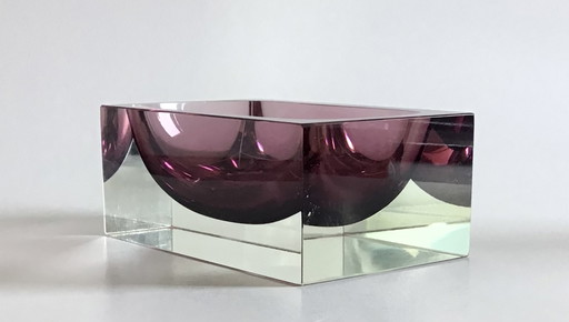 Murano Flavio Poli Seguso Sommerso bowl, ashtray