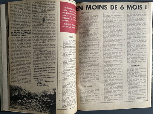 Exceptionnelle et rarissime brochure L’armée du crime 1944