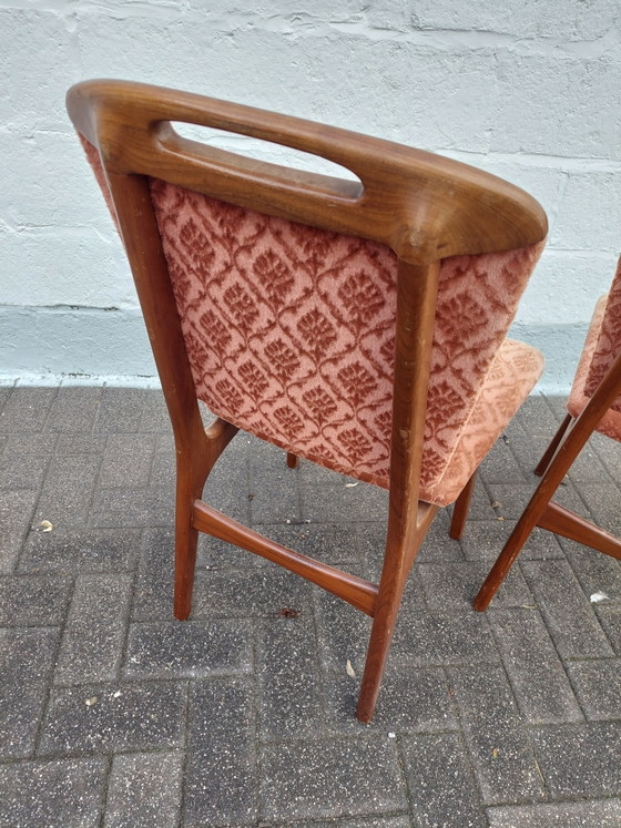 Louis van Teeffelen Stoelen – Eetkamerstoelen, Velvet, Wood (photo 5 of 11)