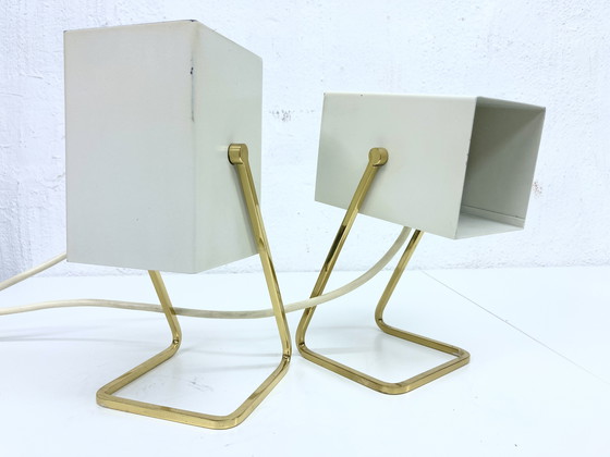 Image 1 of 2 Kaiser Leuchten Cube Lamps Minimalist Table Lamps 60s Design