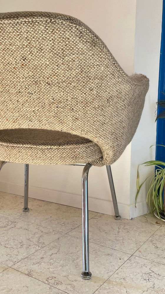 Sillón KNOLL Años 70 – Sillas auxiliares, Lana, Metal (photo 23 of 27)