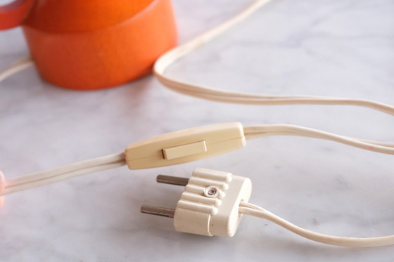 Image 1 of 2 lampes vintage en bois et verre