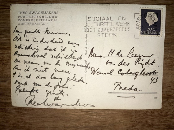 Gemälde eines Bergmanns, signiert von Theo Swagemakers, europaweit bekannter Porträtmaler (photo 8 of 10)
