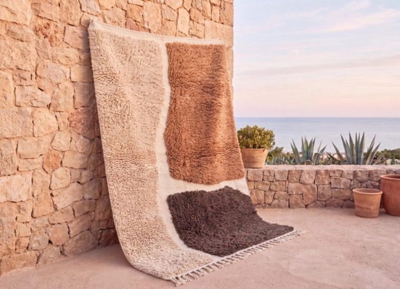 Handmade brown wool Berber rug 200/300 – Rugs & carpets (photo 5 of 5)