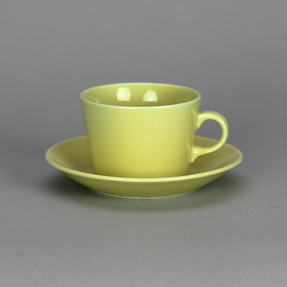 Image 1 of Kaj Franck (1911-1989) Juego de tres tazas y platillos, modelo Kilta, fabricante Arabia Finland, década de 1960.