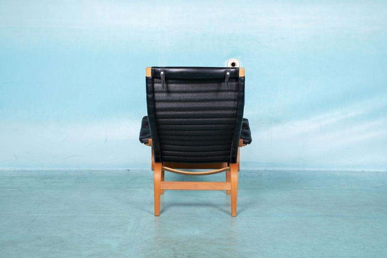 Image 1 of Design Lounge armchair & stool 70s Bruno Mathsson Pernilla