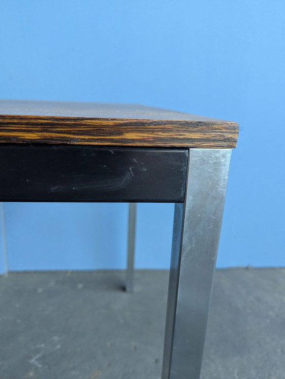 Minimalistischer TE52 Schreibtisch/Esstisch Martin Visser Spectrum – Rostfreier Stahl, Metall (photo 14 of 15)