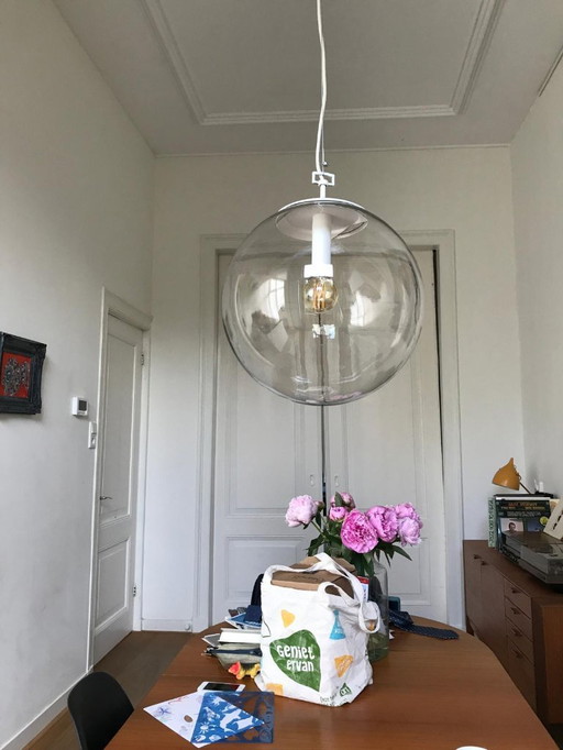 Glazen bol hanglamp