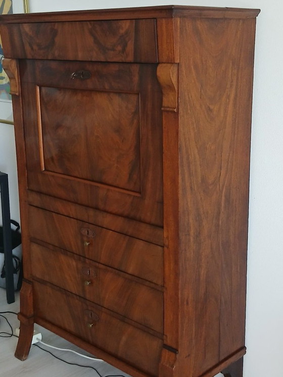 Image 1 of Scrivania da segretaria in stile Impero olandese/Biedermeier