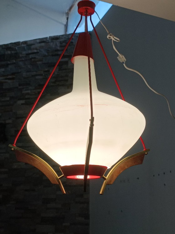 Lampe Suspendue Scandinave 1960s – Suspensions, Glass (photo 6 of 7)