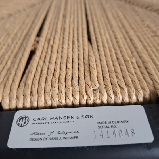 Image 1 of SET DI 4 SEDIE ORIGINALI CARL HANSEN CH24