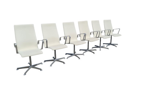 6 x Oxford Stoelen Fritz Hansen Door Arne Jacobsen