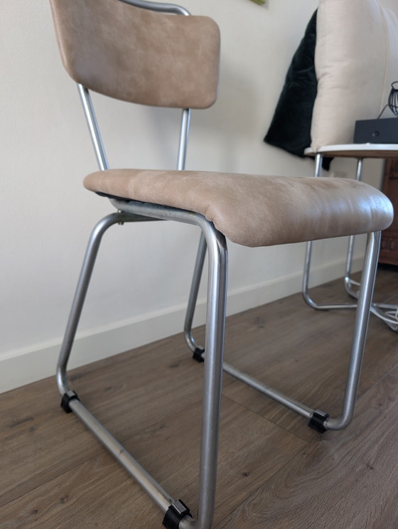 Sedie Gispen – Sedie da pranzo, Metal, Leather (photo 3 of 11)