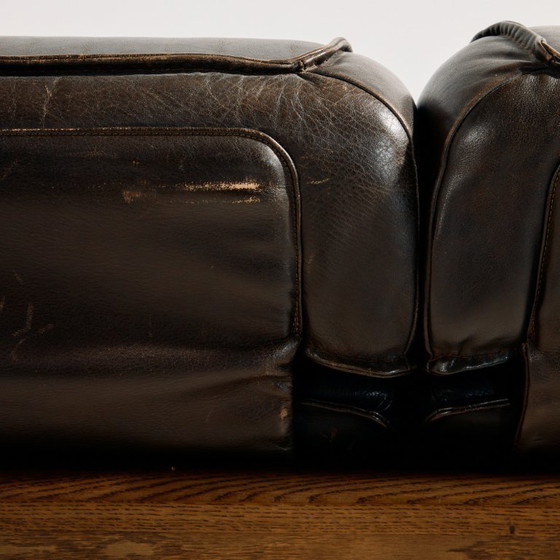 Image 1 of MK10591 Modell 757 Ledersofa-Set von Harry de Groot für Leolux, 3-teilig