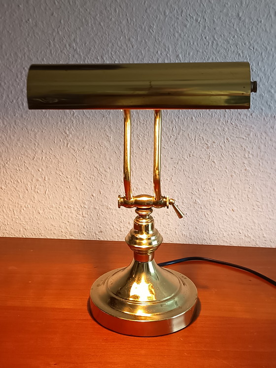 Bankierslamp - messing – Basco Lighting, Bureaulampen, Metal, Brass (photo 3 of 15)
