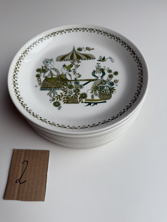 Image 1 of Turi Design Figgjo Norway - large vintage dinnerware set (collector's set).