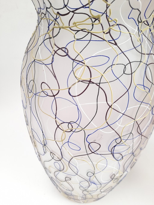 Grandcafé in Murano glass with colored filaments