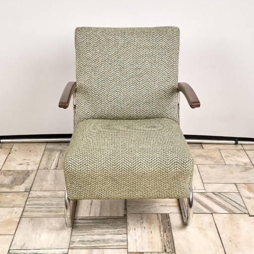 Cantilever Bauhaus Armchair S-411, Thonet, 1930s, Czechoslovakia