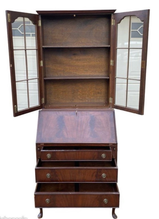 Image 1 of Segretaria, vetrina, scrittoio, mobiletto, credenza, stile inglese in mogano