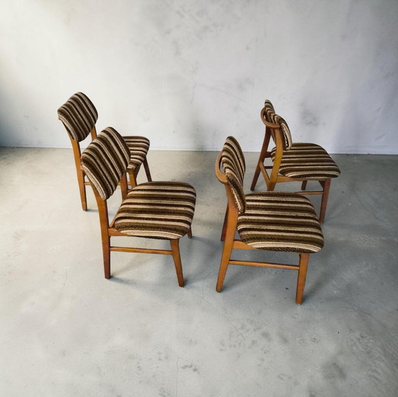Image 1 of 4er Set Mid Century Esszimmerstühle Stuhl Danish Design 1960er Jahr