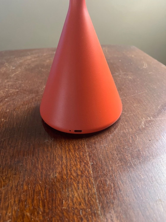 Image 1 of Gray salt table lamp