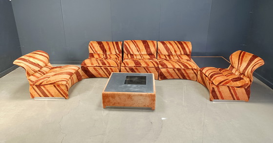 Image 1 of Ensemble de canapés modulaires Vela Bassa par Giovanni Offredi pour Saporiti, ensemble de 7 - années 1970