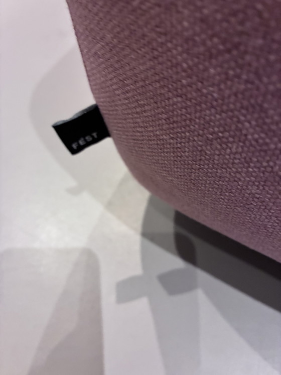 Image 1 of Pouf Fest, cuscino cilindrico, tessuto Soil, colore Blush