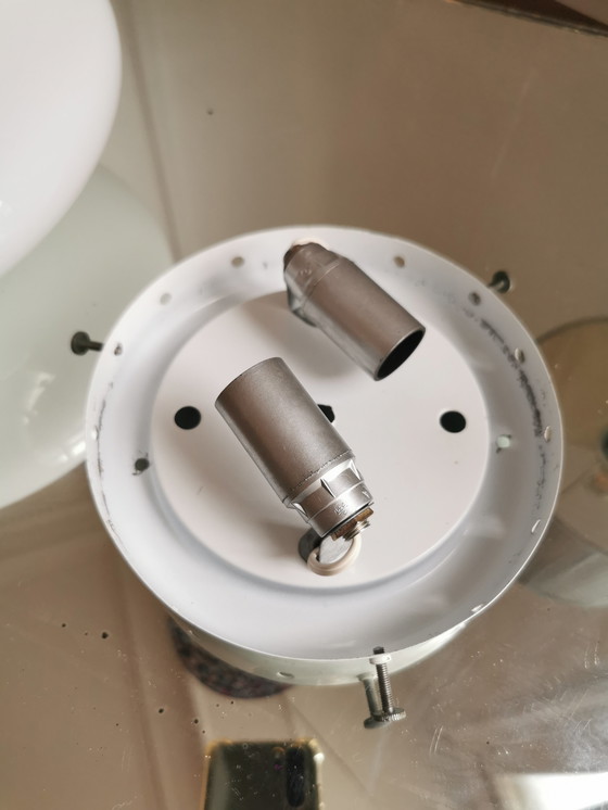 Image 1 of Lampada da parete o da soffitto in vetro di Murano a spirale italiana di metà secolo