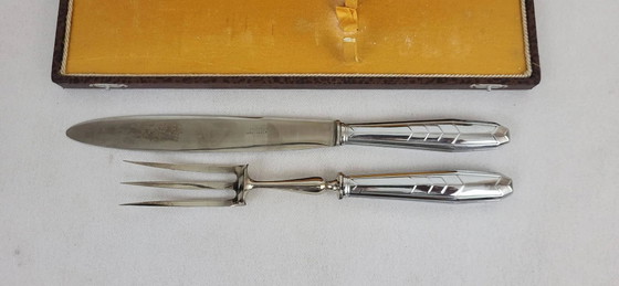 Couverts de service en acier inoxydable – Art Deco (photo 3 of 8)