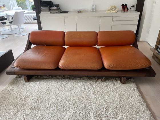 Divano lounge in wengé – Divani 3 posti, Leather (photo 6 of 12)
