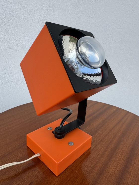 Image 1 of Lampada da parete arancione Philips degli anni '70