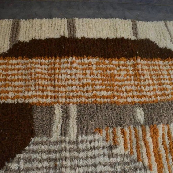 Tapis marocain écru à motifs géométriques 250cm x 150cm (photo 6 of 7)