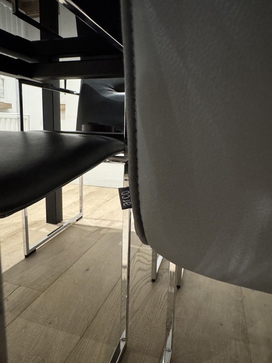 Arco Frame Pelle Grigia 8 Pezzi Incluso Modulo di Controllo Finale – Sedie da pranzo, Leather, Chrome (photo 5 of 5)