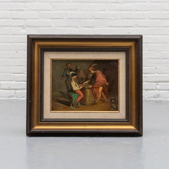 Image 1 of Théophile Lybaert 'The Dice Players' 19th century