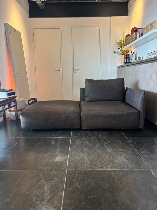 Modulares Minotti-Sofa / Chaiselongue (Module 100 x 100 cm)