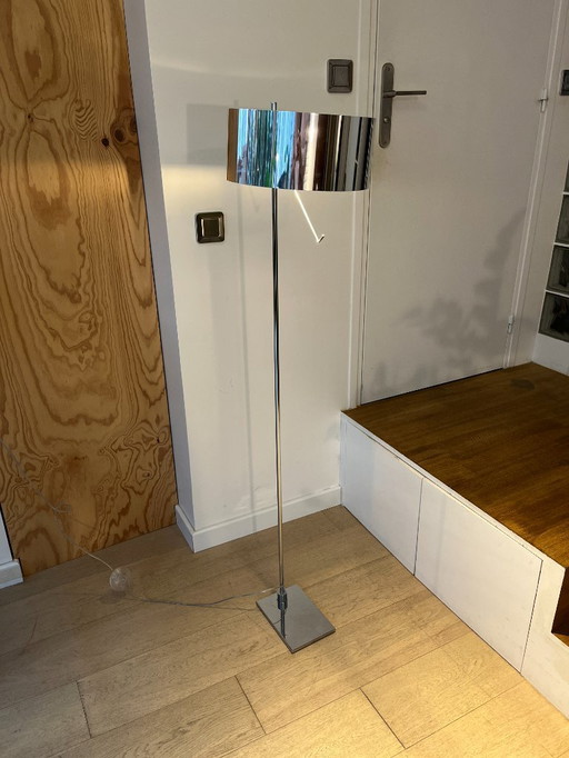 Cinna 2000 vintage chrome metal floor light