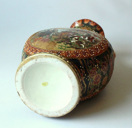 Image 1 of Magnificent Chinese vase, amphora-shaped, ceramic, vintage, mid-century, ceramic vase made in China