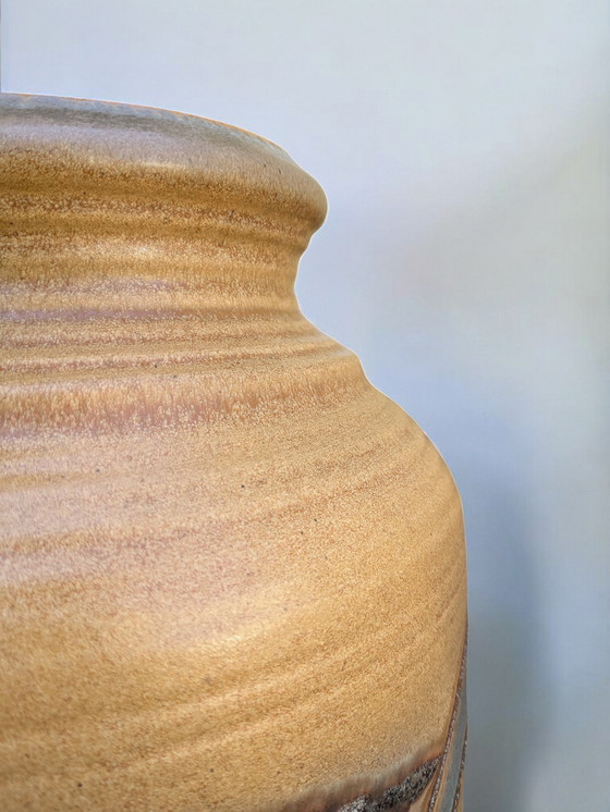 Image 1 of Large Bay ceramic floor vase 630-50, W. Germany Vintage floor vase with Fat Lava decor.